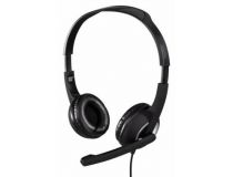 Наушники с микрофоном Hama HS-P150 53982 (регул. громкости, шнур 1.8м)