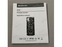 Колонка Defender G78 (70W, Bluetooth, microSD, USB, FM, Li-Ion, ПДУ) 65178 