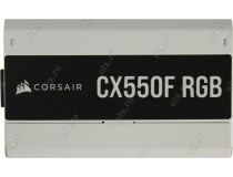 Блок питания Corsair CX550F RGB White CP-9020225-EU  550W ATX(24+2х4+2x6/8пин) Cable Management