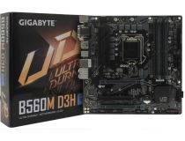 GIGABYTE B560M D3H (RTL) LGA1200 B560 2xPCI-E Dsub+DVI+HDMI+DP GbLAN SATA MicroATX 4DDR4
