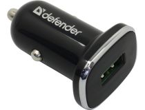 Defender UCA-91 83830 Автомобильное зарядное уст-во USB (Вх.12-24V, Вых.5/9/12V, 18W, USB)