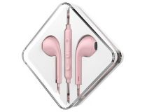 Наушники с микрофоном Hoco M55 Pink (шнур 1.2м, с регулятором громкости)
