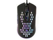 MG-580 Мышь игровая Gembird MG-580, USB, чёрн, 3200DPI, 7 кн., RGB, каб. тканевый 1.8 м