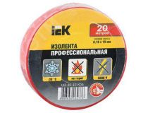 IEK UIZ-20-10-K04 Изолента ПВХ (красная, 19x0.18мм, 20м)
