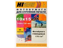 Hi-Image Paper HI-G170-100x150-50 (A6, 100x150мм, 50листов, 170 г/м2) бумага глянцевая односторонняя