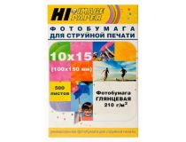 Hi-Image Paper HI-G210-100x150-500 (A6, 100x150мм, 500 листов, 210г/м2) бумага глянцевая односторонняя