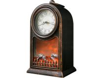 NEON-NIGHT 511-021 Светодиодный камин  Старинные часы (USB/2xC)