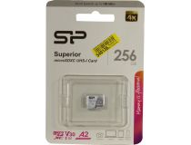 Silicon Power SP256GBSTXDA2V20 microSDXC Memory Card 256Gb UHS-I U3 V30 A2
