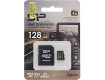 Silicon Power SP128GBSTXDV3V1GSP microSDXC Memory Card 128Gb UHS-I U3 V30 A1 Class10+ microSD-- SD Adapter
