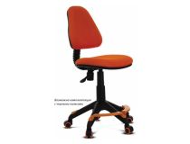 KD-4-F/TW-96-1 Кресло детское БЮРОКРАТ KD-4-F, на колесиках, ткань, оранжевый