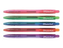 Ручка шариковая Silwerhof TROPIC (026177-02) авт. однораз. 0.7мм ассорти синие чернила