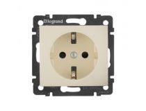 Legrand 774321 Valena розетка 2К+З со шторками ,сл.кость