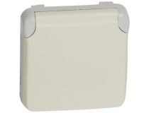 Legrand 69639 Plexo Розетка 2К+З нем. ст., белый, винтовые зажимы