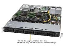 SuperMicro 1U 1129P-ACR10N4L (LGA3647, C621, PCI-E, SVGA, SAS, 10xHS SAS/SATA, 2x25GbLAN, 16DDR4 800W HS)