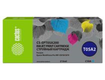 Картридж струйный Cactus CS-EPT05A200 голубой (215мл) для Epson WorkForce Pro WF-C878/C879