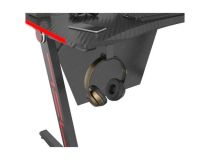 Стол игровой Cactus CS-GTZ-BK-CARBON-RED столешница МДФ карбон каркас черный