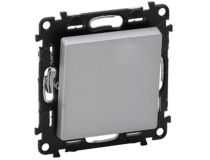 Legrand 752606 Valena LIFE Переключатель 10АХ 250В с лицевой панелью Безвинтовые зажимы Алюминий (752606)