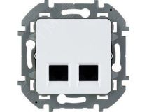 Legrand 673840 Двойная розетка RJ 45 категория 6 UTP INSPIRIA белый (673840)