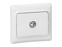 Legrand 782115 Kaptika Розетка телевизионная в сборе белая (782115)