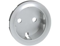 Legrand 068431 Celiane Лицевая панель для розетки 2К+З с заземлением титан (68431) (068431)