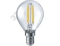 Navigator Group 19095 Лампа светодиодная LED 4вт Е14 теплый шар FILAMENT (71309 NLL-F-G45) (19095)