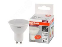 LEDVANCE 4058075581470 Лампа светодиодная LED 6 Вт GU10 4000К 480Лм спот 220 В (замена 50Вт) OSRAM (4058075581470)