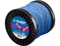 Зубр 71035-2.4 Леска для триммера ВИТОЙ КВАДРАТ 2.4 мм 350 м ЗУБР Профессионал