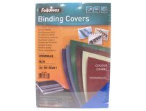 Fellowes 53782 Обложки для переплёта (Chromolux Blue, A4, уп. 100шт)