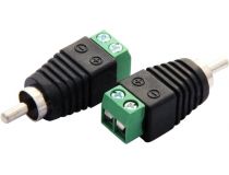 Разъём штекер RCA с клемной колодкой