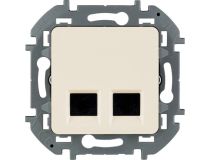 Legrand 673841 Двойная розетка RJ 45 категория 6 UTP INSPIRIA слоновая кость (673841)