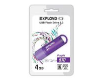 EXPLOYD EX-4GB-570-Purple USB2.0 Flash Drive 4Gb (RTL)