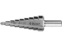 Зубр 29665-4-20-9 ЗУБР 4-20мм, 9 ступеней, сверло ступенчатое, сталь Р4М2