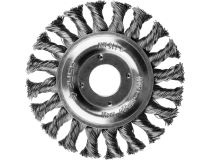 Зубр 35190-115_z01 ЗУБР ПРОФЕССИОНАЛ . Щетка дисковая для УШМ, плетеные пучки стальной проволоки 0,5мм, 115х22мм