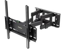 Kromax PIXIS-L-2 Black Наклонно-поворотный кронштейн (VESA75-400, 22-65 , 50кг)