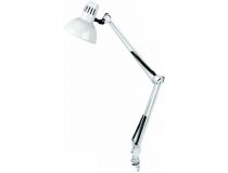 Светильник Camelion KD-312 C01 (5764) настольный на струбцине E27 белый 40Вт