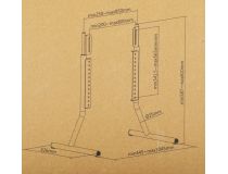 ULTRAMOUNTS UM505 Настольная подставка для 1 ТВ (VESA200/800x400, 37-75 , 40кг)