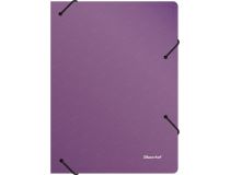 Папка архивная на резинке Silwerhof Perlen 311916-73 полипропилен 1мм корешок 120мм A4 сиреневый металлик