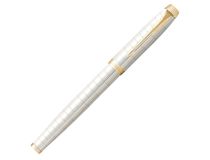 Ручка перьев. Parker IM Premium F318 (2143649) Pearl GT F сталь нержавеющая подар.кор.