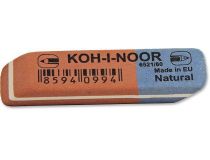 Ластик Koh-I-Noor BLUE STAR 6521060010KDRU 51х14х8мм каучук красный/синий индивидуальная картонная упаковка
