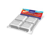 (3208) Подставки для стиральных машин и холодильников Topperr белый полимер (упак: 4шт)