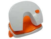 Дырокол Deli Vivid E0123 макс.:20лист. пластик ассорти/белый отв.:2 с линейкой