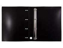 Папка на 4-х D-кольцах Бюрократ Black&White BW0840/4D A4 пластик 0.8мм кор.40мм ассорти