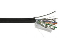Кабель информационный Lanmaster TWT-5EFTP2-OUT кат.5е F/UTP общий экран 2X2X24AWG PE внешний 305м черный