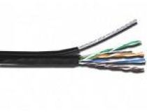 Кабель UTP 4 пары кат.5e бухта 305м TWT TWT-5EUTP-OUT-TR для внешней прокладки, с тросом