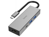 Разветвитель USB-C Hama H-200107 2порт. серый (00200107)