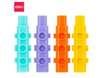 Колпачок-манжета для чернографитных карандашей Deli 69361 полипропилен ассорти (упак.:4шт)