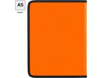 Папка для тетрадей Silwerhof 671952 Neon A5 210х260х25мм 1отд. оранжевый пластик на молнии