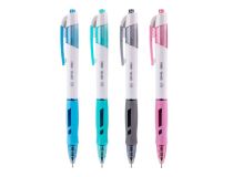 Ручка шариков. Deli Arris EQ18-BL ассорти/белый d=0.7мм синие автоматическая резин. манжета