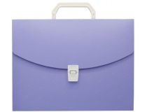Портфель Бюрократ Pastel PASTPP01VIO 1 отдел. A4 пластик 0.7мм фиолетовый