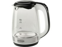 Чайник электрический Gorenje K17GLBWGOR 1.7л. 2200Вт черный (корпус: стекло)